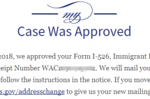 成功案例|恭喜Z女士I526获批，移民帮用专业赢得客户口碑