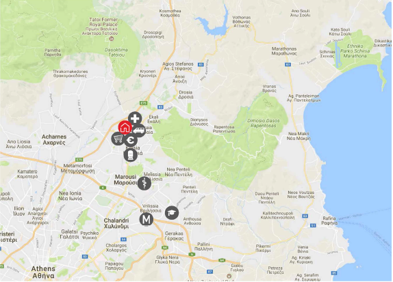 移民帮希腊雅典北部沃里公寓VORIOU-A-6665