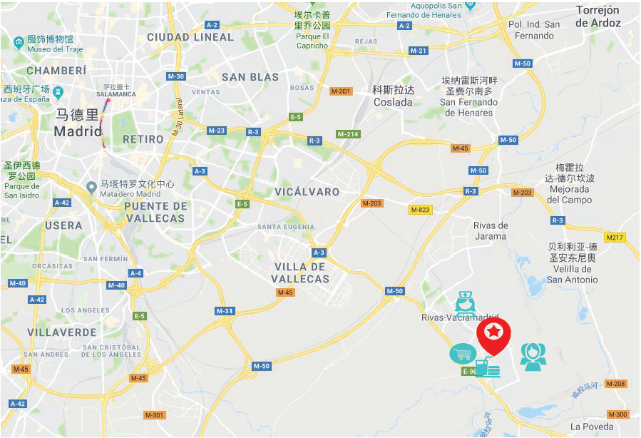 移民帮西班牙马德里里瓦斯学区高档小区景观公寓-YMS-V302