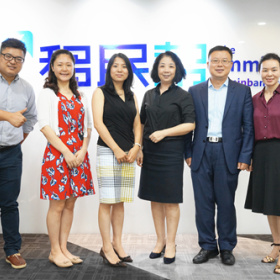 上海市浙江商会副秘书长张靖一行到访移民帮