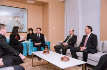 希腊国家馆落户上海自贸区，移民帮一行参加开馆仪式