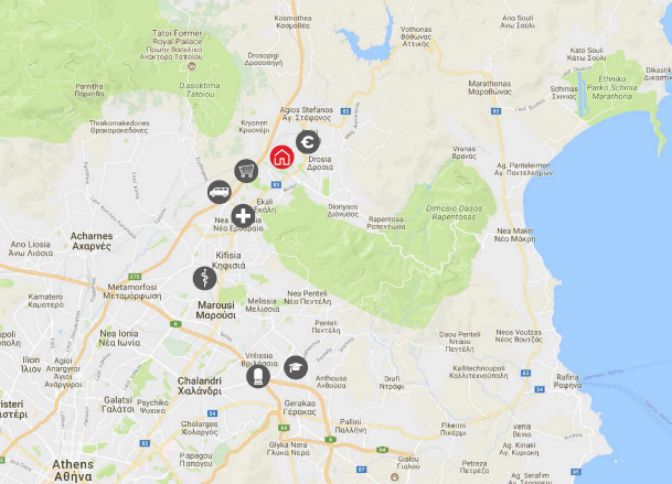 移民帮希腊雅典北部梅克德别墅MAKED-A-5828