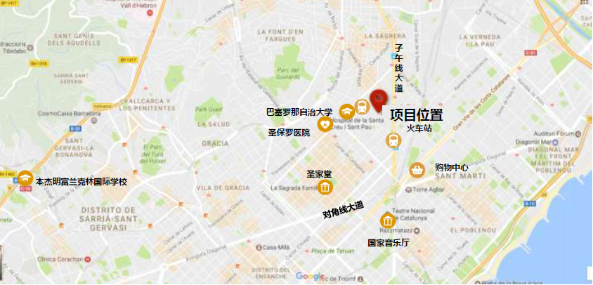 移民帮西班牙巴塞罗那近圣保罗医院现代主义公寓-BCNA025