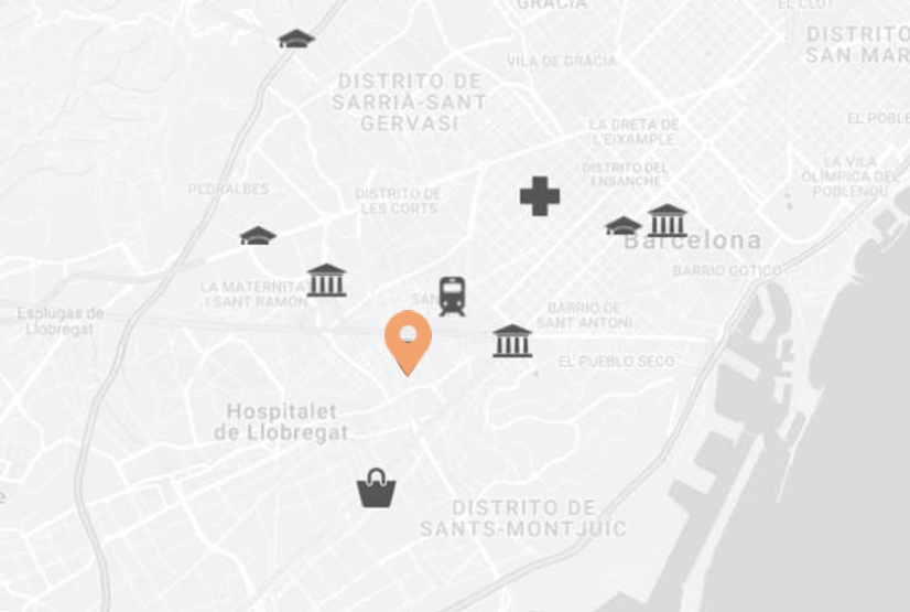 移民帮西班牙巴塞罗那市中心近西班牙广场精品公寓-BCNA089 (V3)