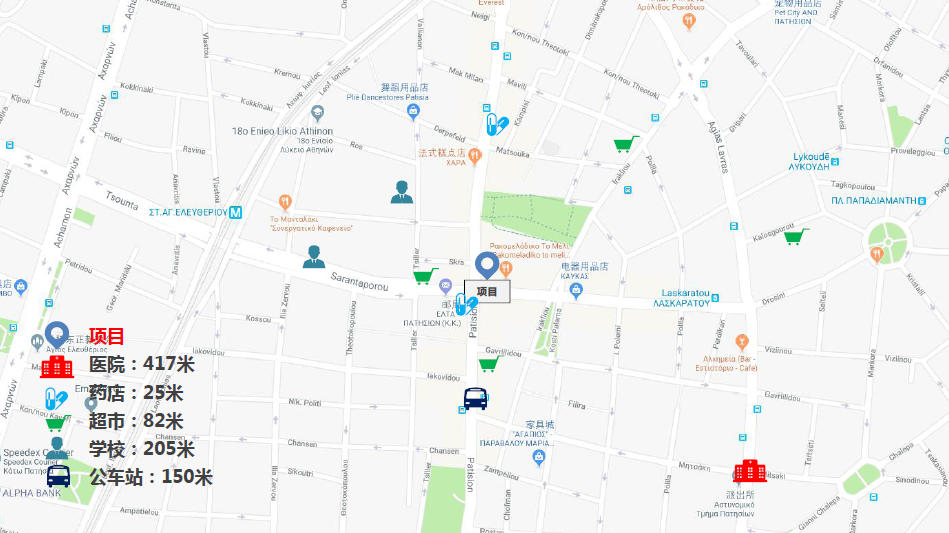 移民帮希腊雅典市中心玛斯公寓-A-5554