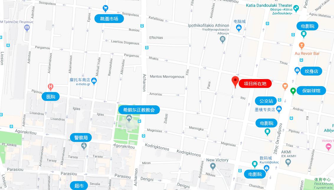 移民帮希腊雅典北部维多利亚区卡里姆精品公寓-GR180815A