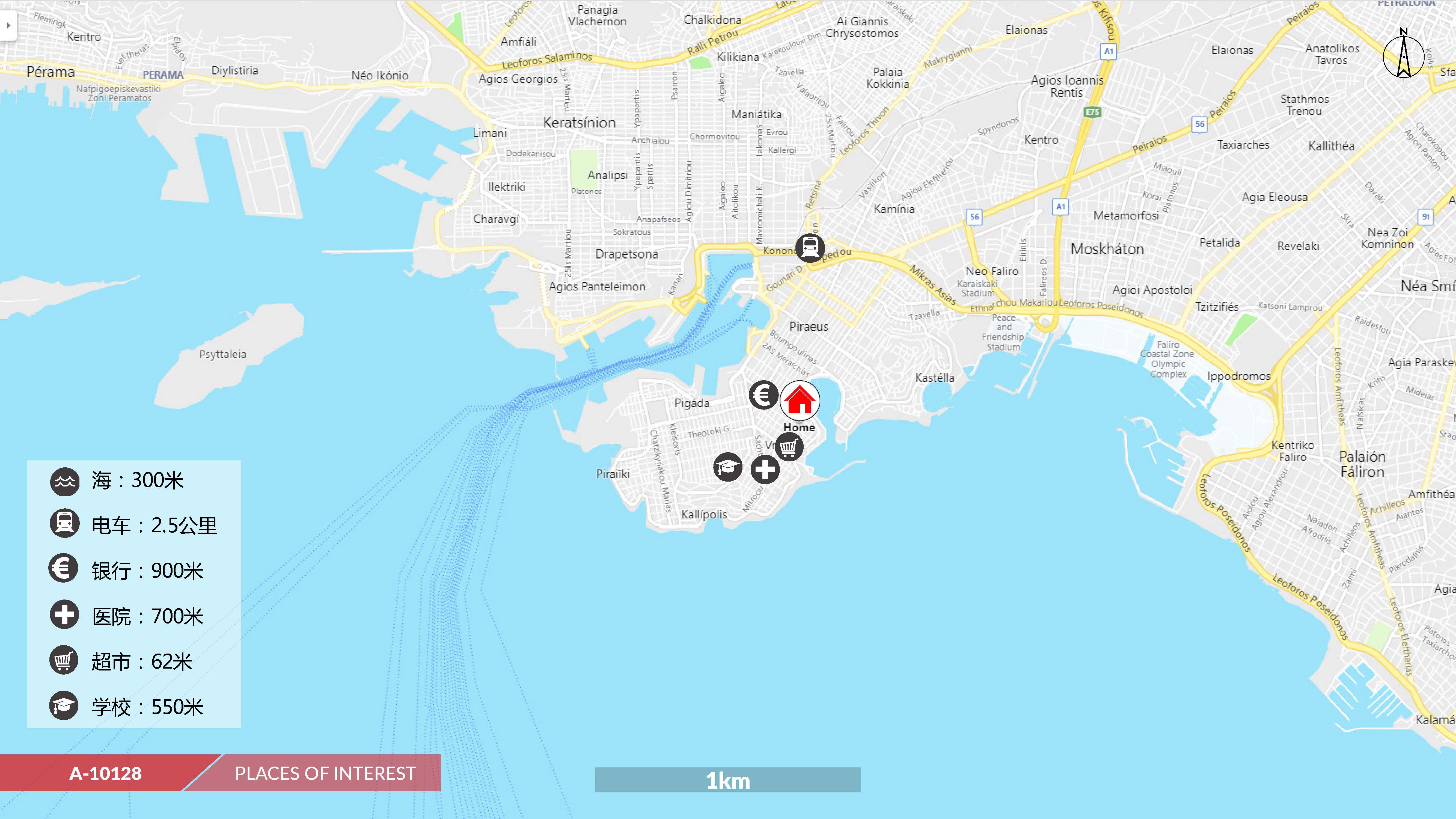 移民帮希腊雅典南部港口优居系列-比港斯特阿提公寓STRATI-A-10128