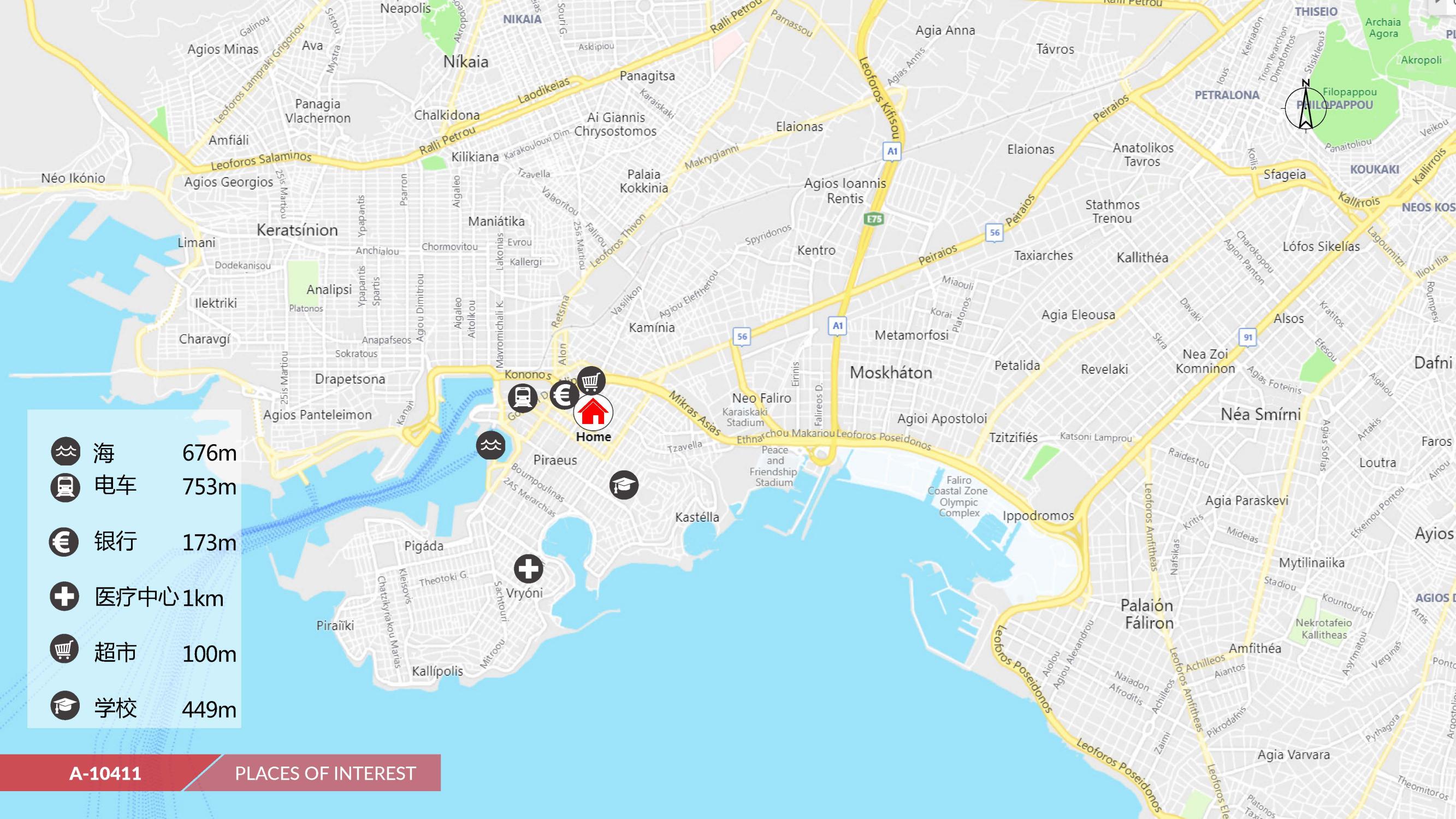 移民帮希腊雅典南部港口优居系列-比港ALKI温馨公寓-A-10411 C1