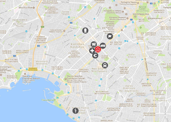 移民帮希腊雅典南部KALITHEA现代简约公寓-A-6281