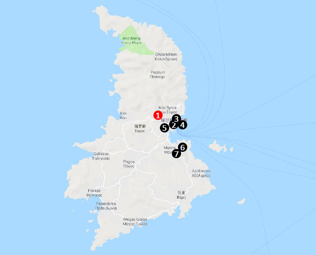 移民帮希腊雅典东部SYROS岛锡罗斯联排别墅