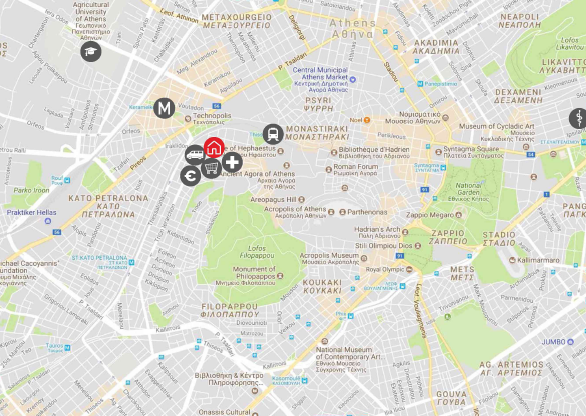 移民帮希腊雅典市中心尼罗公寓NILE-A-4398