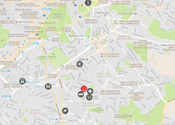 移民帮希腊雅典市中心阿格朗公寓AGREON-A-5683