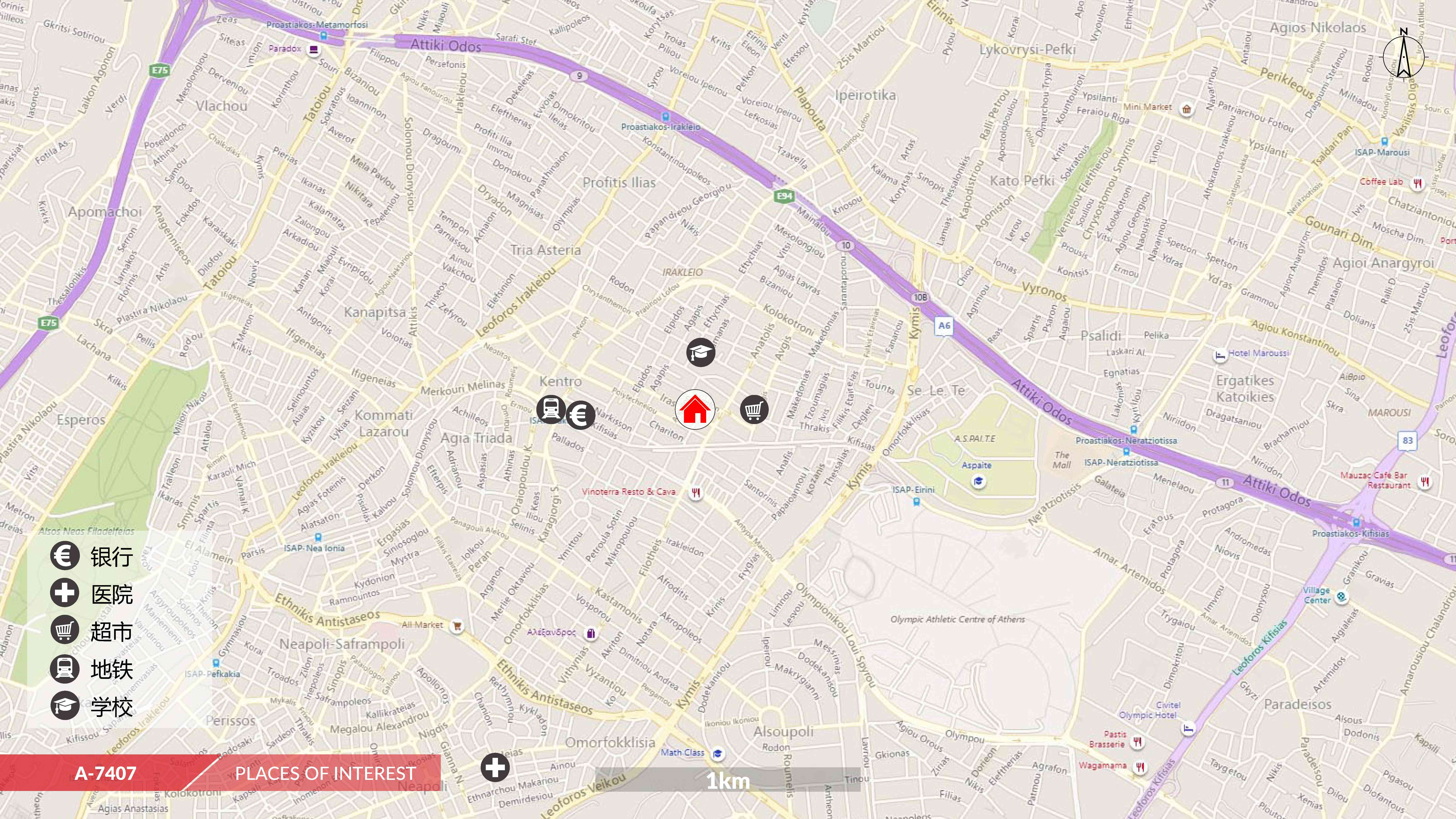 移民帮希腊雅典北部艾星独栋公寓IRAS-A-7407