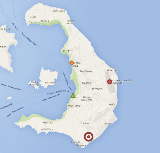 移民帮希腊雅典南部圣托里尼岛Kalokores Houses-A-1552