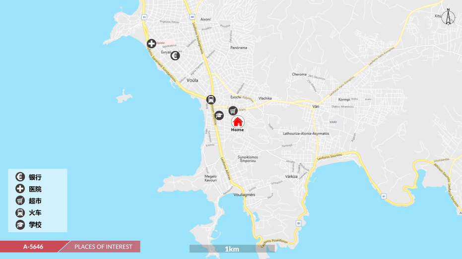 移民帮希腊雅典南部海观公寓(含租约，装修，家具) AIGIN A-5646