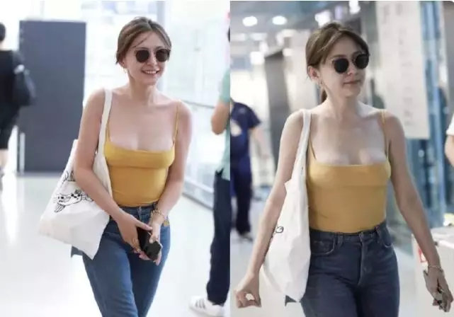 女星超低胸吊带上热搜，网友：这么胖、伤风败俗、中国人不该这么穿！