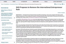 美拟取消EB6创业签证，移民美国途径再少一条