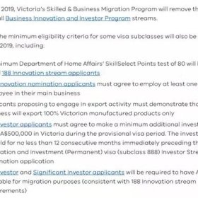 移民澳洲越来越难，维州率先收紧商业移民申请