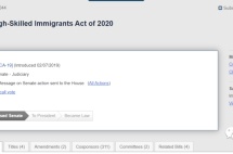 美国参议院通过取消国家配额的法案，EB-5业界危在旦夕