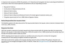 应对疫情，美国移民局再次放宽补件时限！