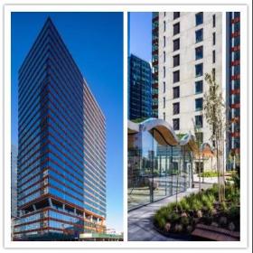 美国哥谭大厦6月进展：大厦接近完工，大部分办公室已出租，部分商家已经入驻