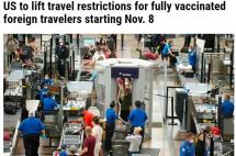 旅行禁令取消，11月8日中国旅客可入境美国，白宫出台细则，5类人群可豁免