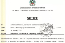 圣基茨移民申请恢复纸质递交