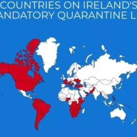 爱尔兰新增隔离国家名单，意大利、法国等欧美国家均在列