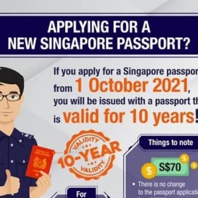 移民帮新加坡新护照有效期延长至10年！