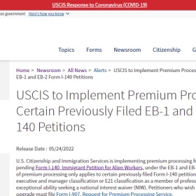 美移民局宣布分阶段开启EB-1C和NIW加急处理，最快45天获批