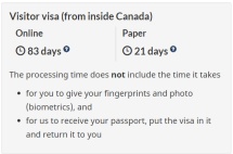加拿大各类签证7月审理时间一览！旅游签证审理继续提速，移民申请库存连续下降