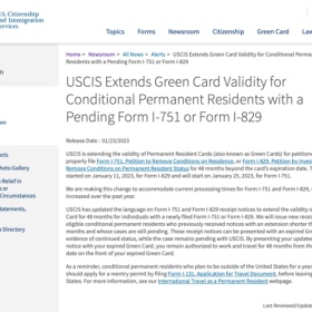 美国移民局新规 | I-751和I-829的绿卡有效期延长至4年