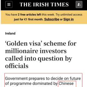 移民帮突发官宣 | 2月15日后爱尔兰投资移民（IIP）关停，个别项目有三个月缓冲期