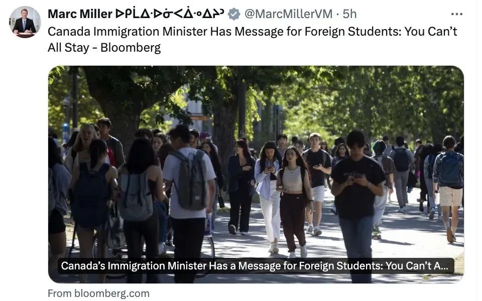 加拿大“赶人计划”升级！移民部长：留学不代表能移民！留学生毕业应该回国！