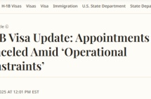 印度遭殃！美国H-1B面签被大规模取消！中国申请人也要当心了！