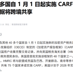 移民帮币圈版CRS来了！中国香港已明确加入，大陆尚未纳入体系！